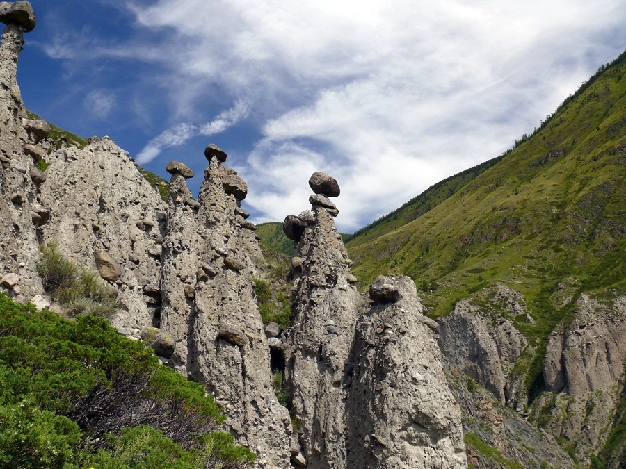 Каменные грибы урочища Аккорум. Фото 1