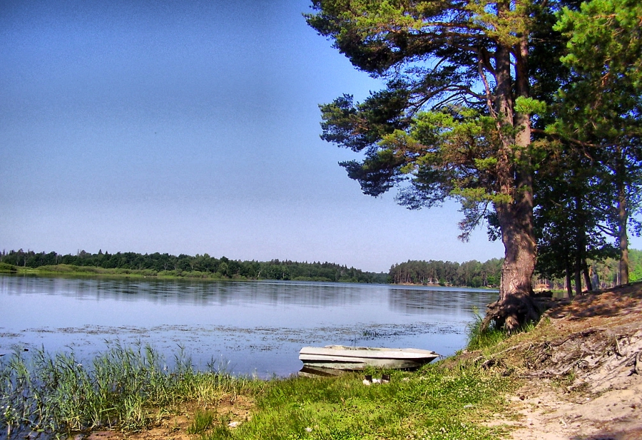 Брошенная лодка