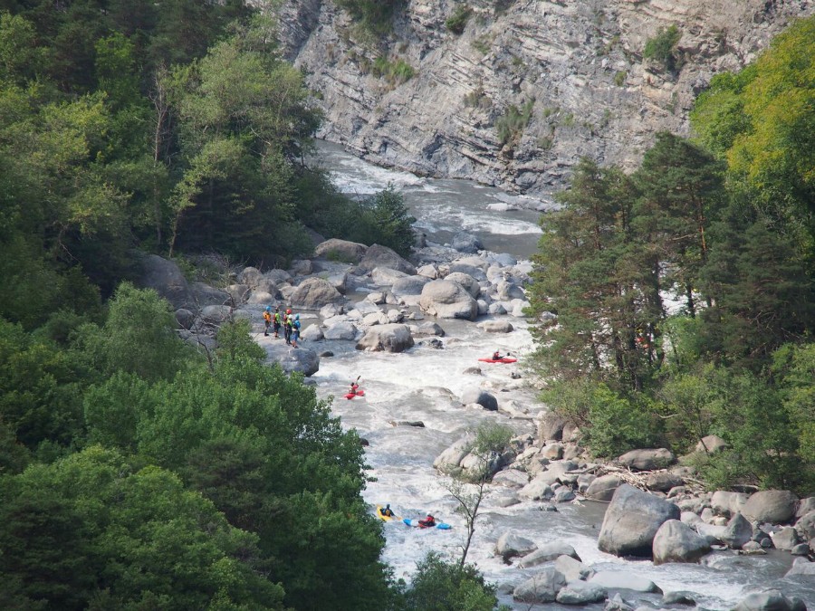 р. Убай (Ubaye), каньон, просмотр