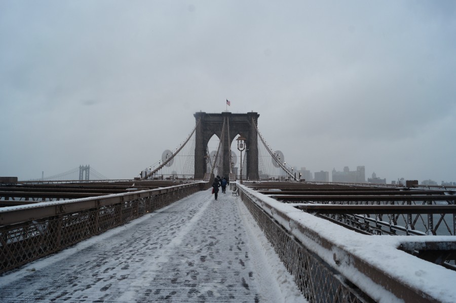 Пешеходная часть Бруклинского моста