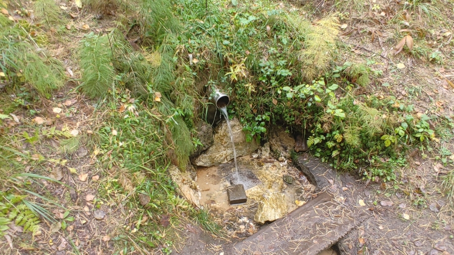 Первый родник у озера Холодное