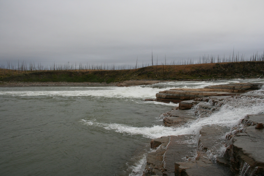 Первая ступень водопада Орон на Рыбной